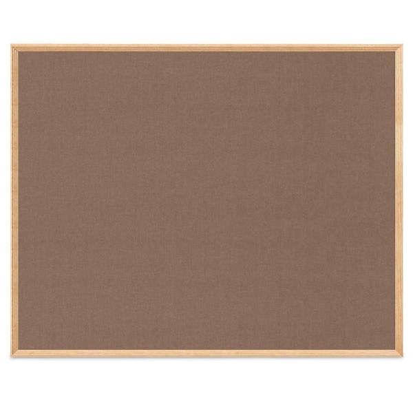 United Visual Products Wood Combo Board, 72"x48", Cherry/White Porcelain & Rubber UVDECORK7248OAK-CHERRY-WHTPORC-RUBBER - main